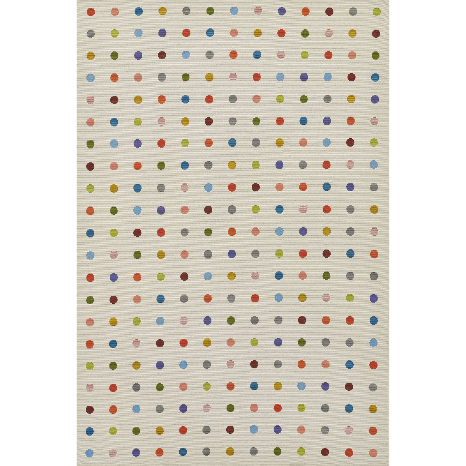 Icon Multi Dots Outdoor Rug, Rectangle 3'7" x 5'7"