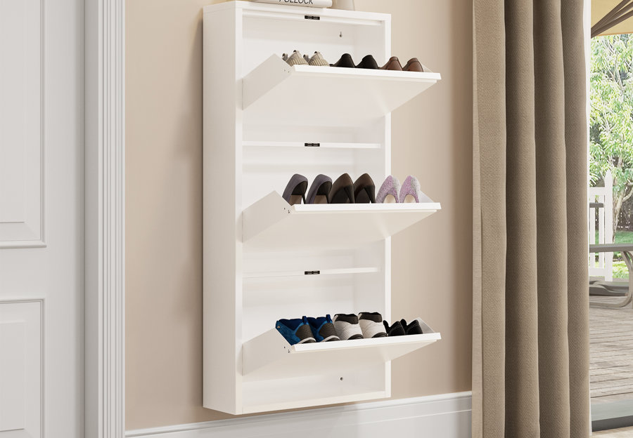 Flip Down Shoe Storage Cabinet by Wade Logan®