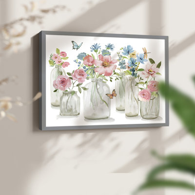 Butterfly Garden Collections -Framed Print - Restickable