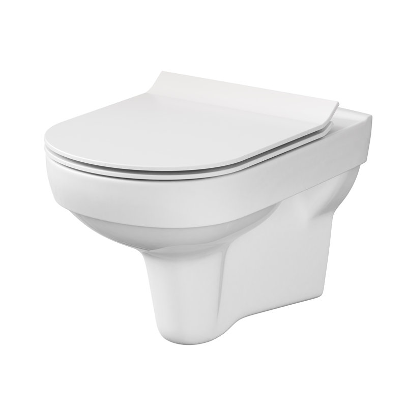 Cersanit 5L LPF Round Wall Mounted Wall Hung Toilets (Seat Included)