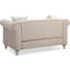 Causeuse élégante beige avec touche moderne