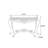 53.15" Gold Free Form Solid Wood;Iron Console Table