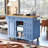 Cisca 52.8 " W Kitchen Island with Solid Wood Top-1864832969
