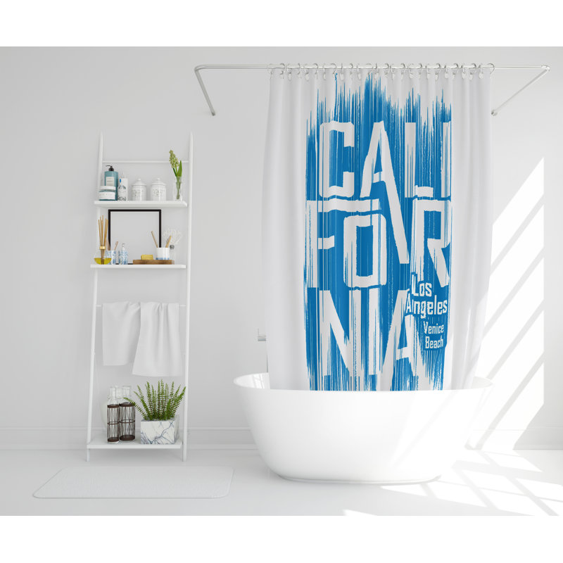 Itzel Polyester Single Shower Curtain, 168cm H x 168cm W
