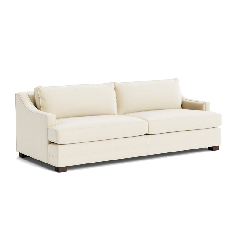Keaton Slope No Nail 94 Sofa, Performance Linen - Cream, Java