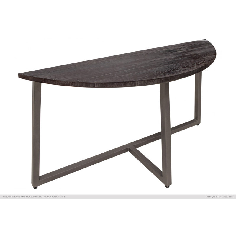Console en bois massif Mikel, Brun