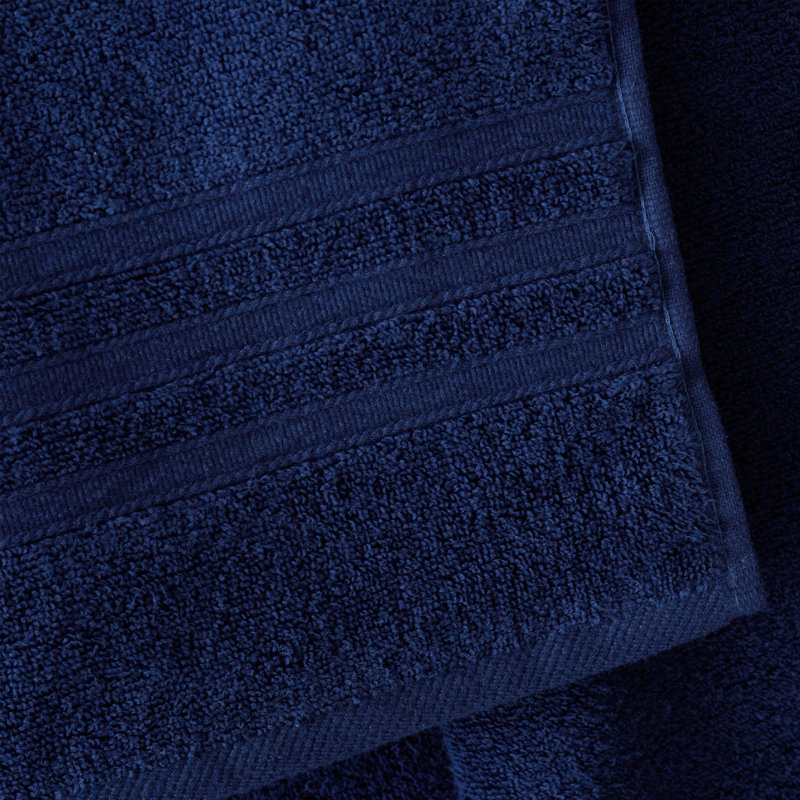 Zero Twist 100% Cotton 6-Piece Towel Bale, Navy