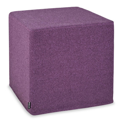 Ousmane 45cm Wide Square Solid Colour Pouffe Ottoman
