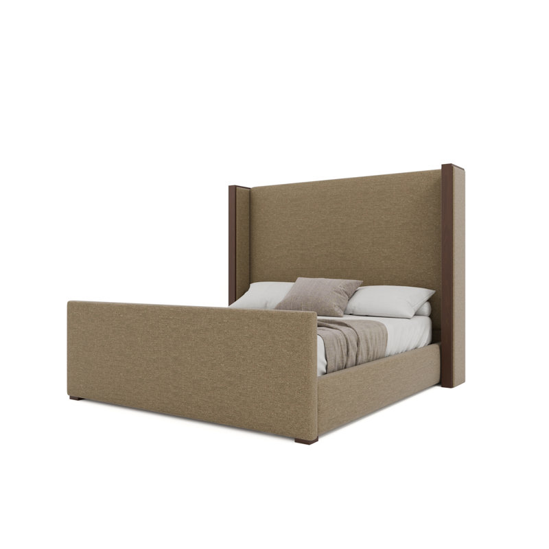 Irene Luxe Footboard Mid Bed, California King, Linen Mink