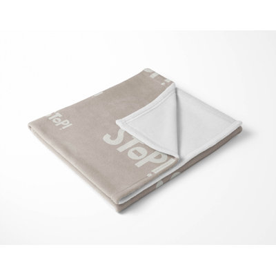 Stop Velveteen Fleece Blanket