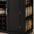 U-Shaped Integrated Bar & Sideboard — Home Dining Unit Featuring Foldable Countertop, Built-In Power Outlets, Double-Door Storage, Wine Rack, And Stemware Holder