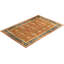 Tapis orange unique des années 2000 de 12 pi 5 po x 18 pi 5 po Guernsey