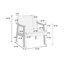 Stylish White Wool Fabric Upholstered Accent Chair