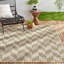 Tapis rectangulaire en polypropylène tressé à la machine brun / beige-4192871