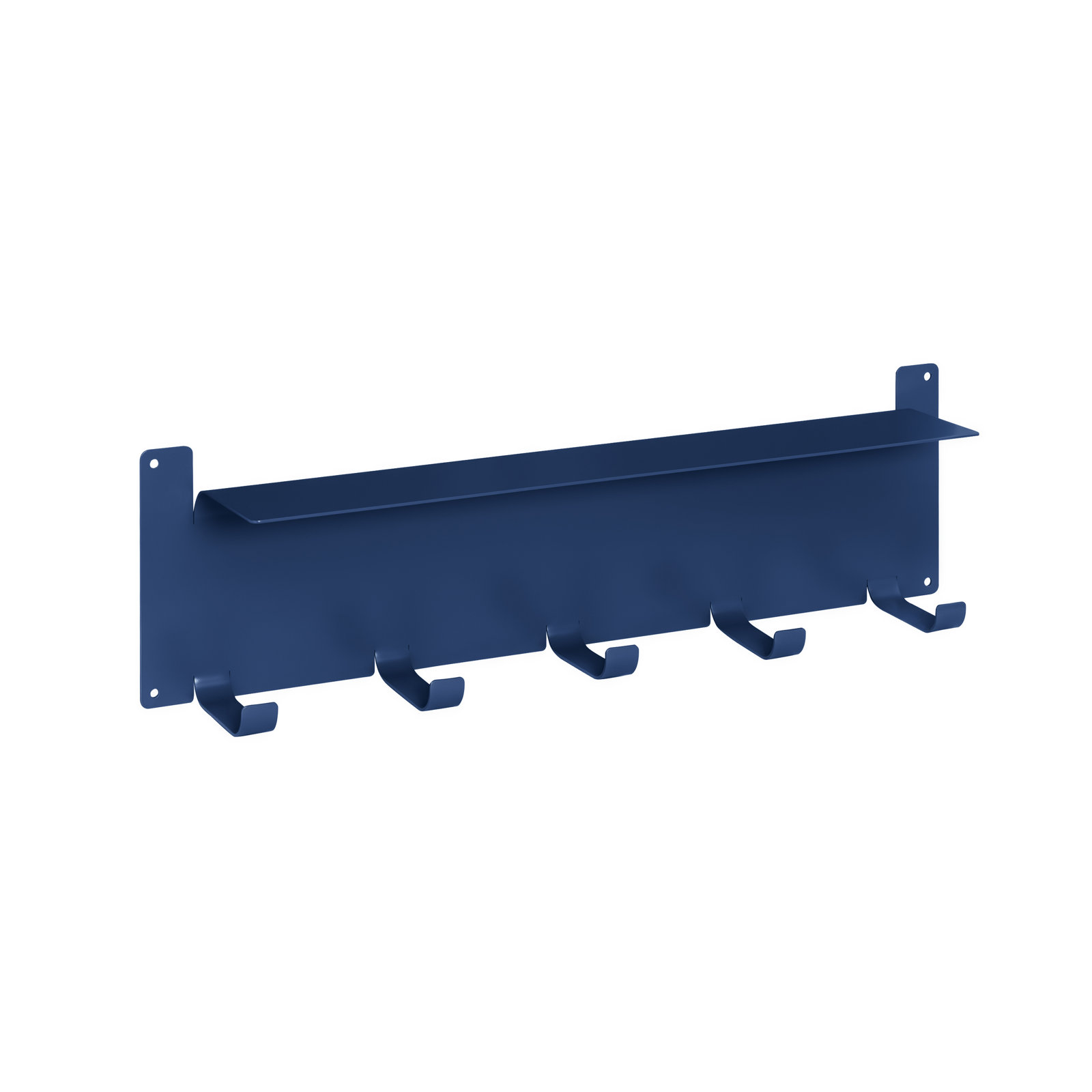 Ackworth Iron 5-Hook Wall-Mounted Hook, Estate Blue