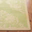 Tapis vert en laine à motif floral crocheté à la main Hollander-21274668