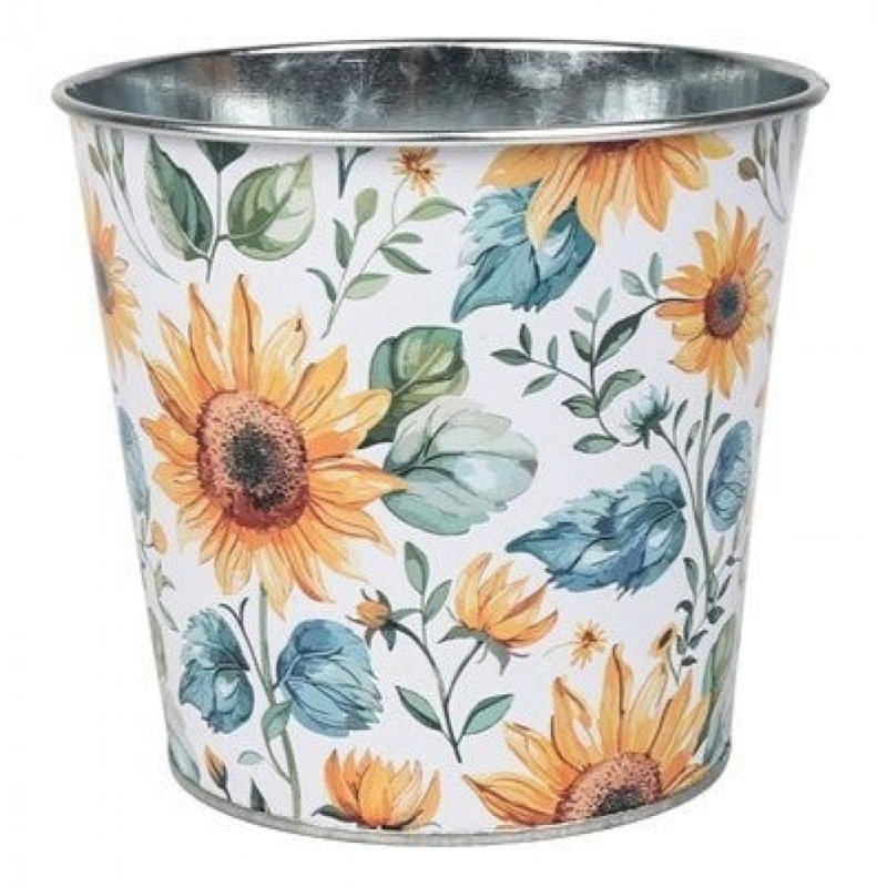 Seau à motif tournesols