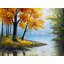 Trees By The Lake Print On Canvas-98694248
