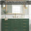 Meuble-lavabo autoportant 60 po avec lavabo simple et cadre en bois massif 60 po
