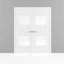 Portes doubles françaises massives en verre opaque 2 vantaux Sete 6222 Blanc Soie Bois massif Panneau Cadre Portes modernes pour placard et chambre à coucher 56" x 84" (2* 28x84)-58144847