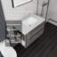 Meuble-lavabo flottant 30 po avec lavabo et tiroir à fermeture en douceur-133585840-133585842