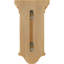 Corbeille cannelée surélevée de l 5 1/2 po x P 5 1/2 po x H 10 po, chêne rouge-58069177-58069178