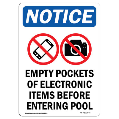 Notice - Empty Pockets of Electronic Sign