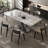 Modern Rectangular Faux Marble Dining Table-105511090
