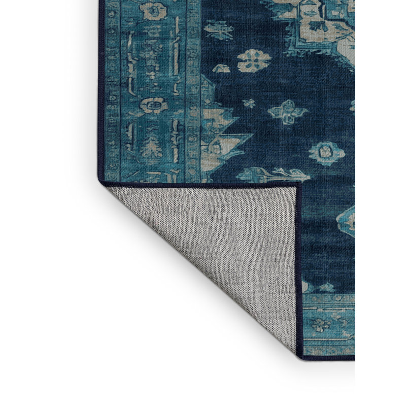 Tapis gris lavable à la machine, Carré 5 pi