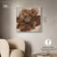 «Bronze Flower I», reproduction d'art sur toile par Art Remedy, cadre argenté, 30 x 30-1824633129-1824633170