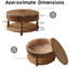 Table basse 31,5 "avec rangement rustique-1629024459