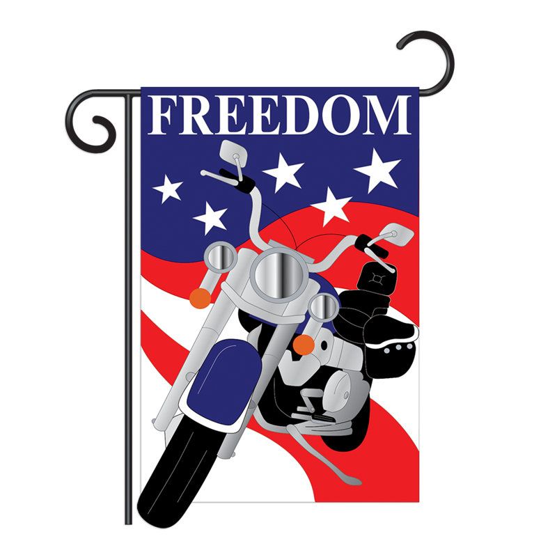 Drapeau de jardin en polyester 18,5 x 13 po Freedom