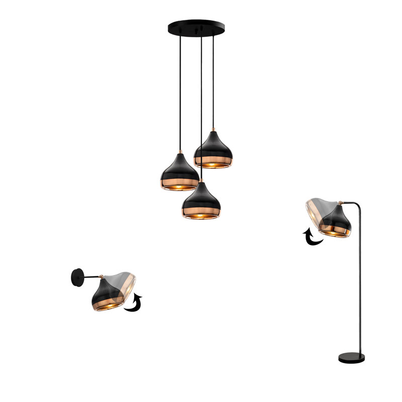 3 Pieces Industrial Adjustable Lighting