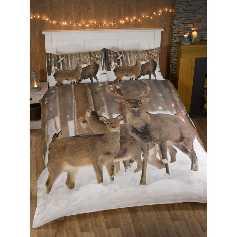 Tantalus Wildlife Duvet Cover Set with Pillowcases, King - 2 Pillowcases (80 x 80 cm)