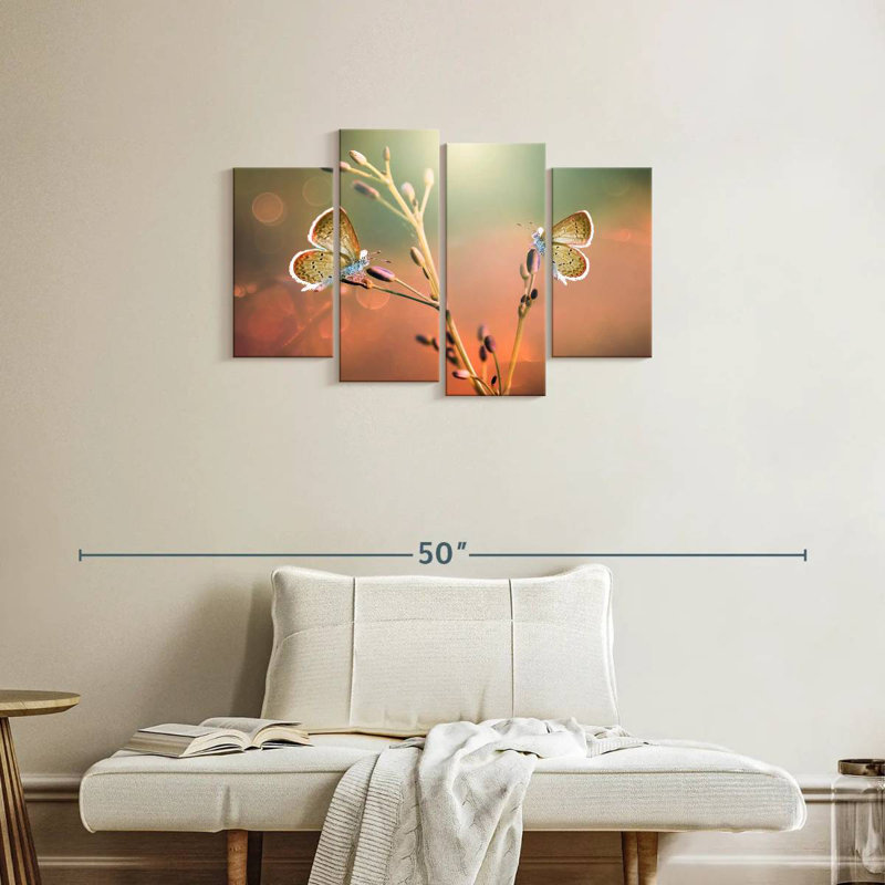 Brampt Butterfly Pair, 22" H x 36" W