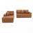 L-Shaped Faux Leather Corner Sofa