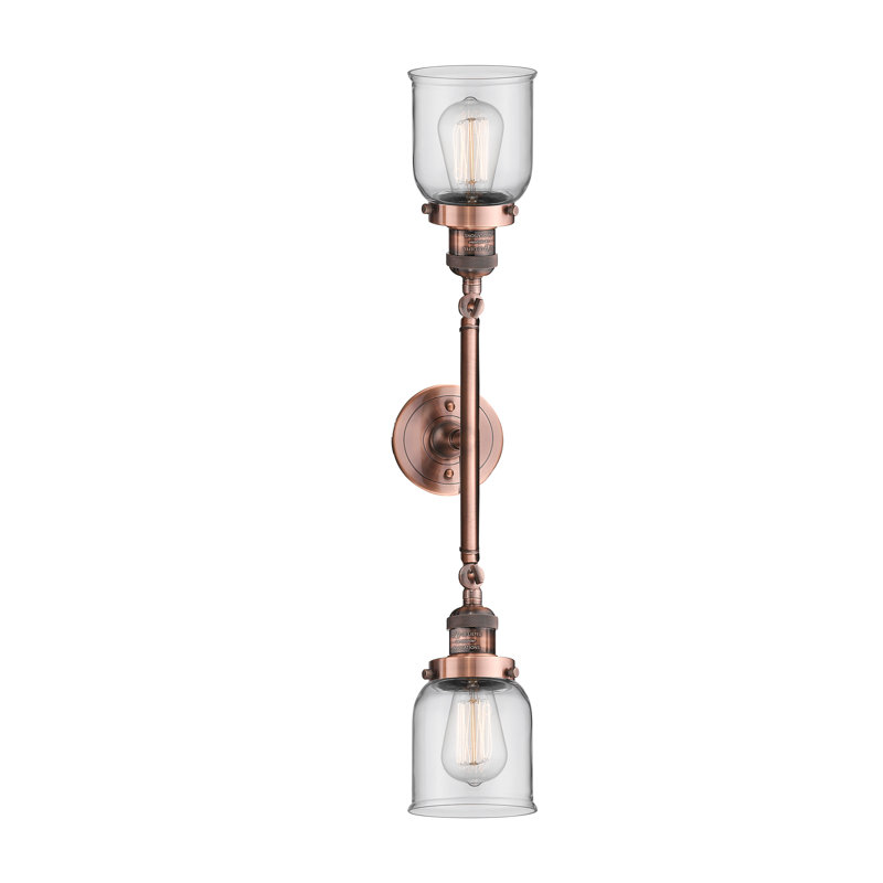 Éclairage pour salle de bain 2 lumières à intensité variable ClipperCove, Ampoule DEL 6 watts Vinage, Antique Copper