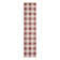 Tatasha Gingham Power Loom Polypropylene Plastic Indoor/Outdoor Area Rug in White/Red