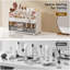 Organisateur de maquillage pour coiffeuse avec 2 grands tiroirs, vitrine à maquillage