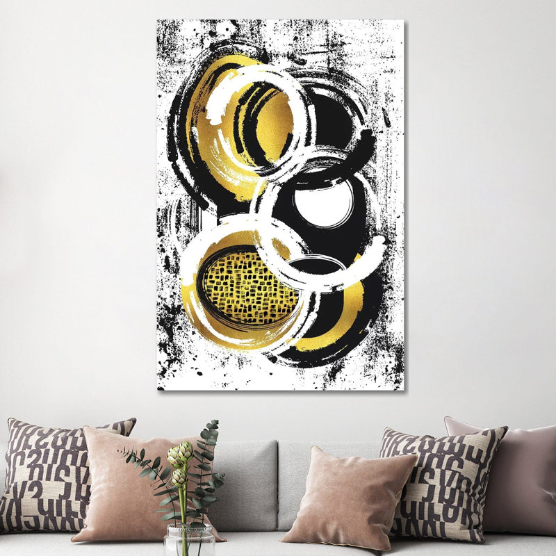 Abstract Painting No. 2 by Melanie Viola - Wrapped Canvas Print, 152.5 cm H x 101.5 cm W