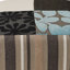 34.5cm Wide Square Floral Standard Ottoman