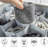 Sock Drawer Organizer Divider 2 Pack Socks Organizer With Lid 30 Cell Foldable Closet Sock Storage Divider Tie Storage Underwear Storage Boxes(Grey)
