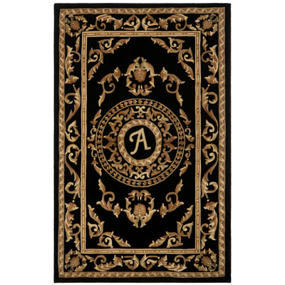 Tapis floral en laine touffeté à la main Naples