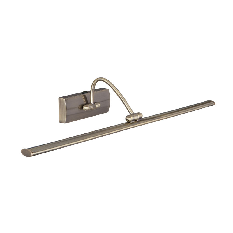 51 -Light Hardwired LED Wall Mount Picture Light, Antique Brass