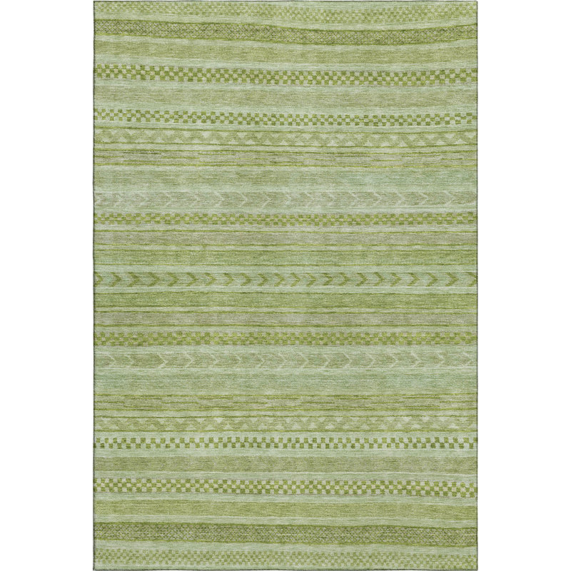 Premium Machine Washable Marasco AMF1625 Stripes Rug, Rectangle 9' x 12'