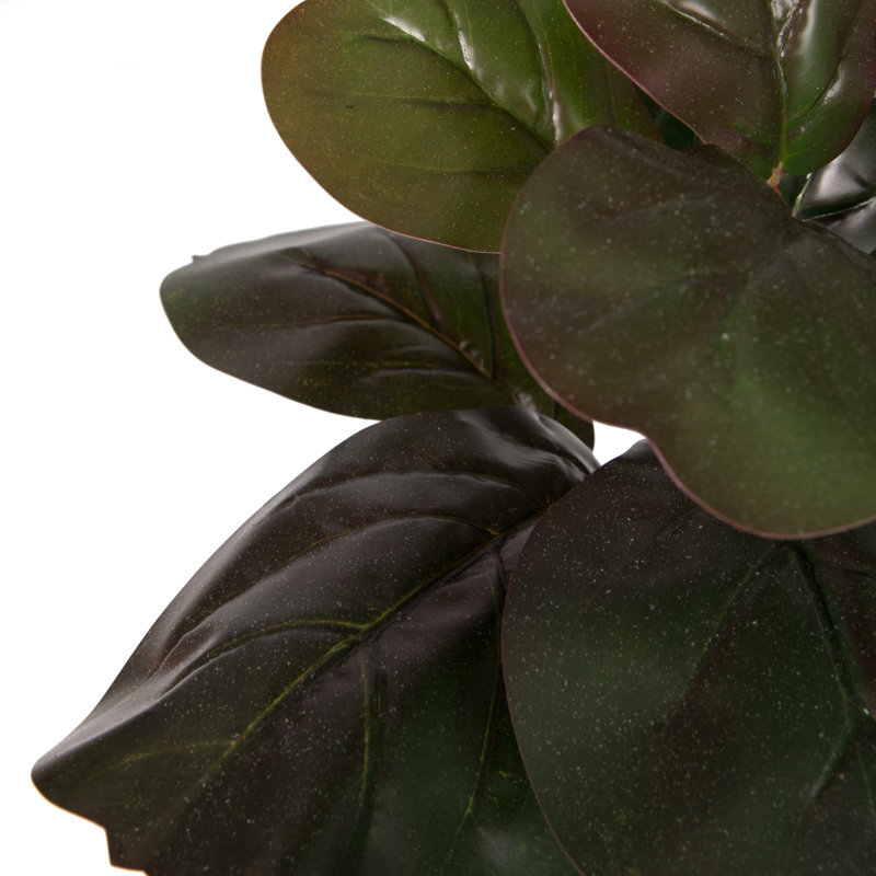 Figuier artificiel 17 po en pot, Vert foncé