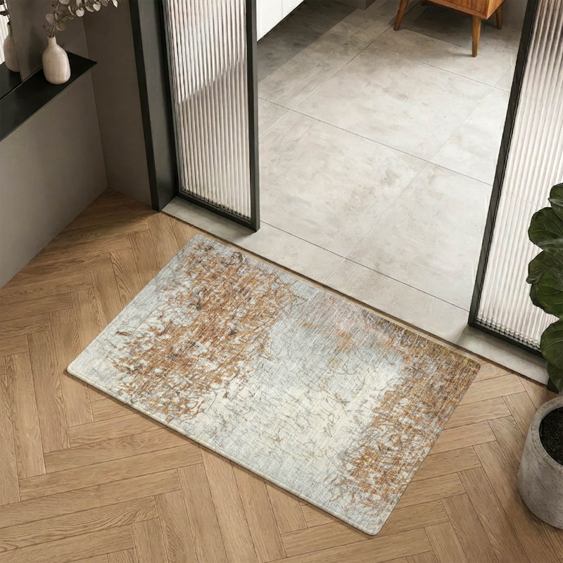 Tapis décontracté de qualité supérieure Mayfield AMF2449, Cuivre, 1 pi 8 po x 2 pi 6 po