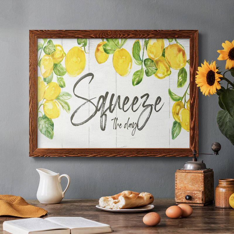 " Lemon Squeeze ", Maple, 14" H x 20" W x 1.5" D