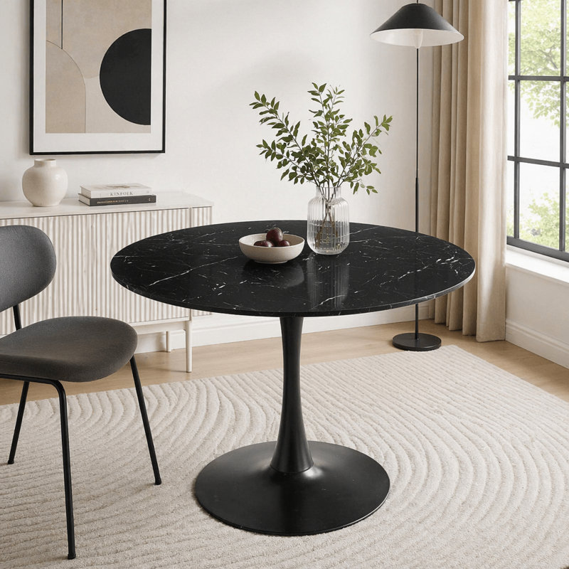 Table de salle à manger Mid-Century, Black