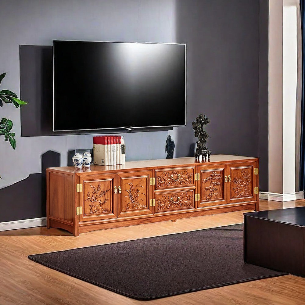 Moonlight Design New Chinese Hedgehog Rosewood TV Cabinet Wayfair Canada